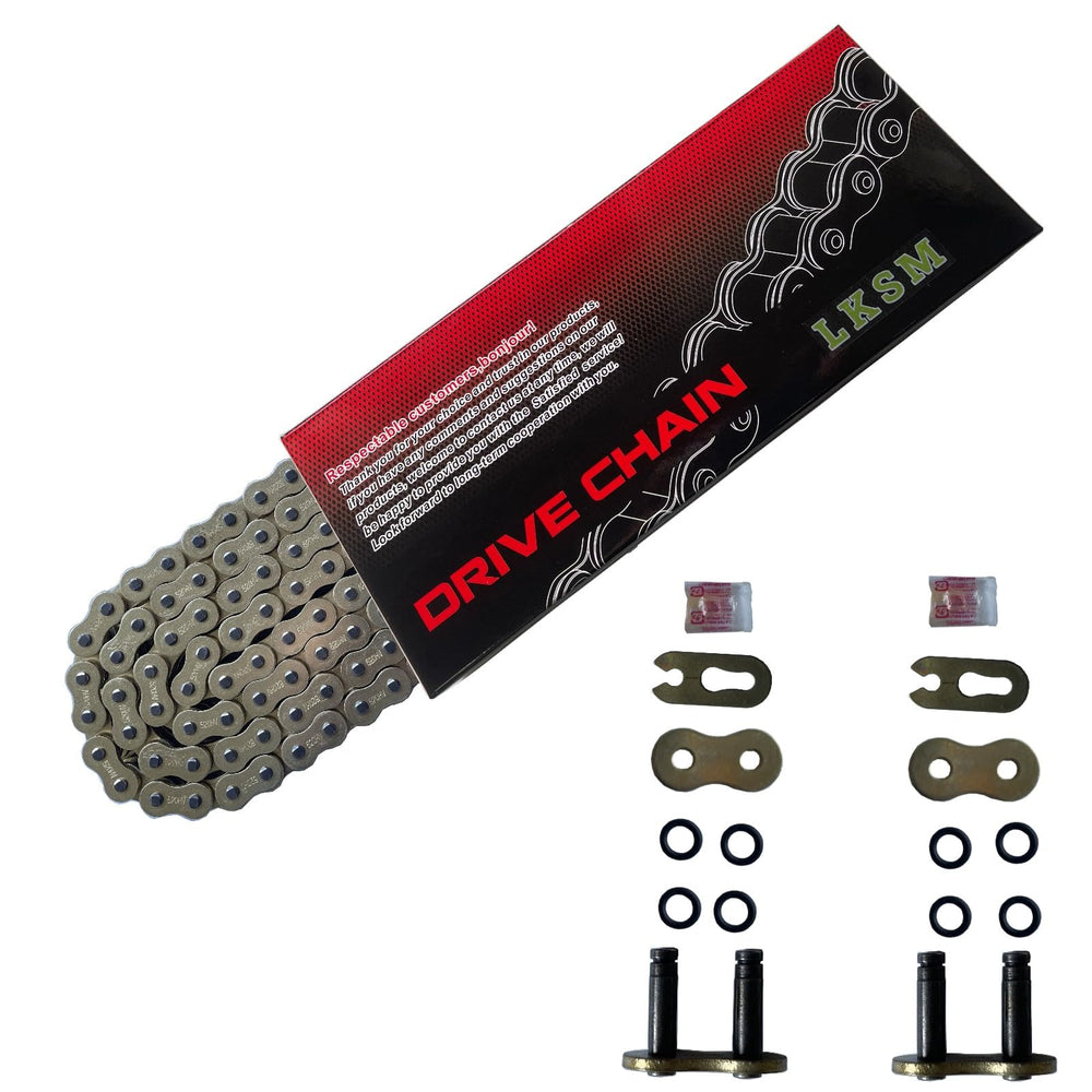 LKSM gold 520 chain front packaging showing brand and included parts for easy selection