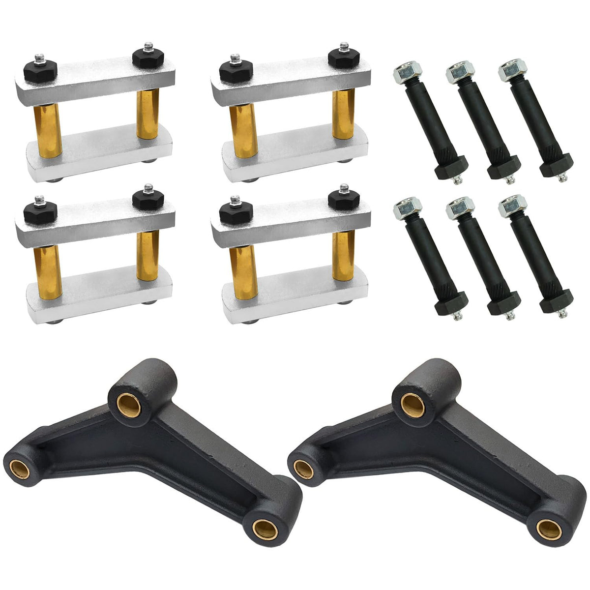LLANNDER shackle kit front packaging showing complete content and easy identification