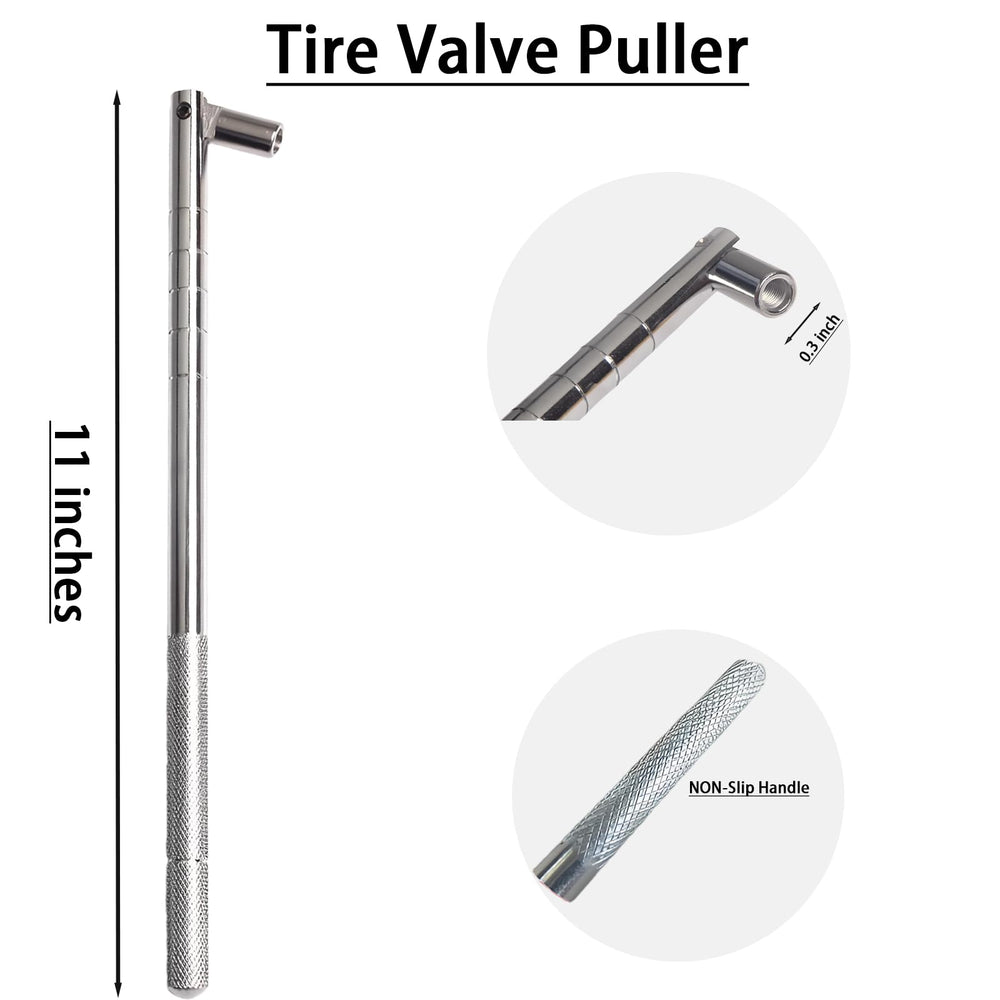 LLAUTOOLS valve puller closeup with ergonomic grip for strong, controlled installs