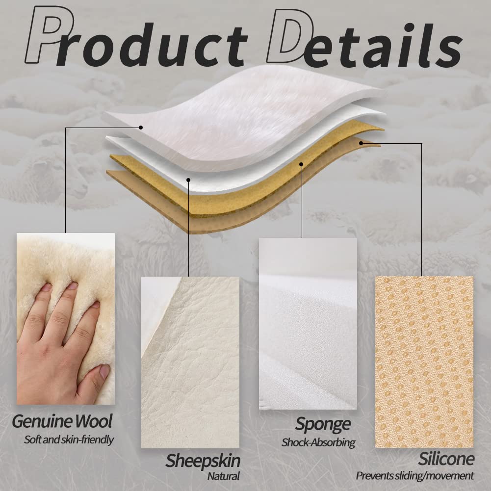 LLB sheepskin close-up pile highlighting soft texture and breathability