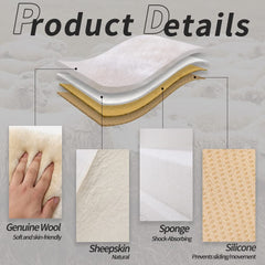 LLB close-up of sheepskin texture emphasizing soft durable wool