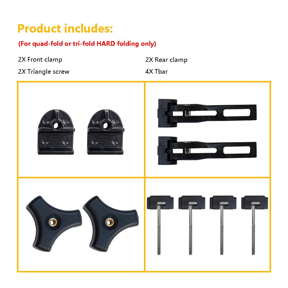 LLNSEAUTO rear clamp close-up illustrating secure locking and reduced rattle