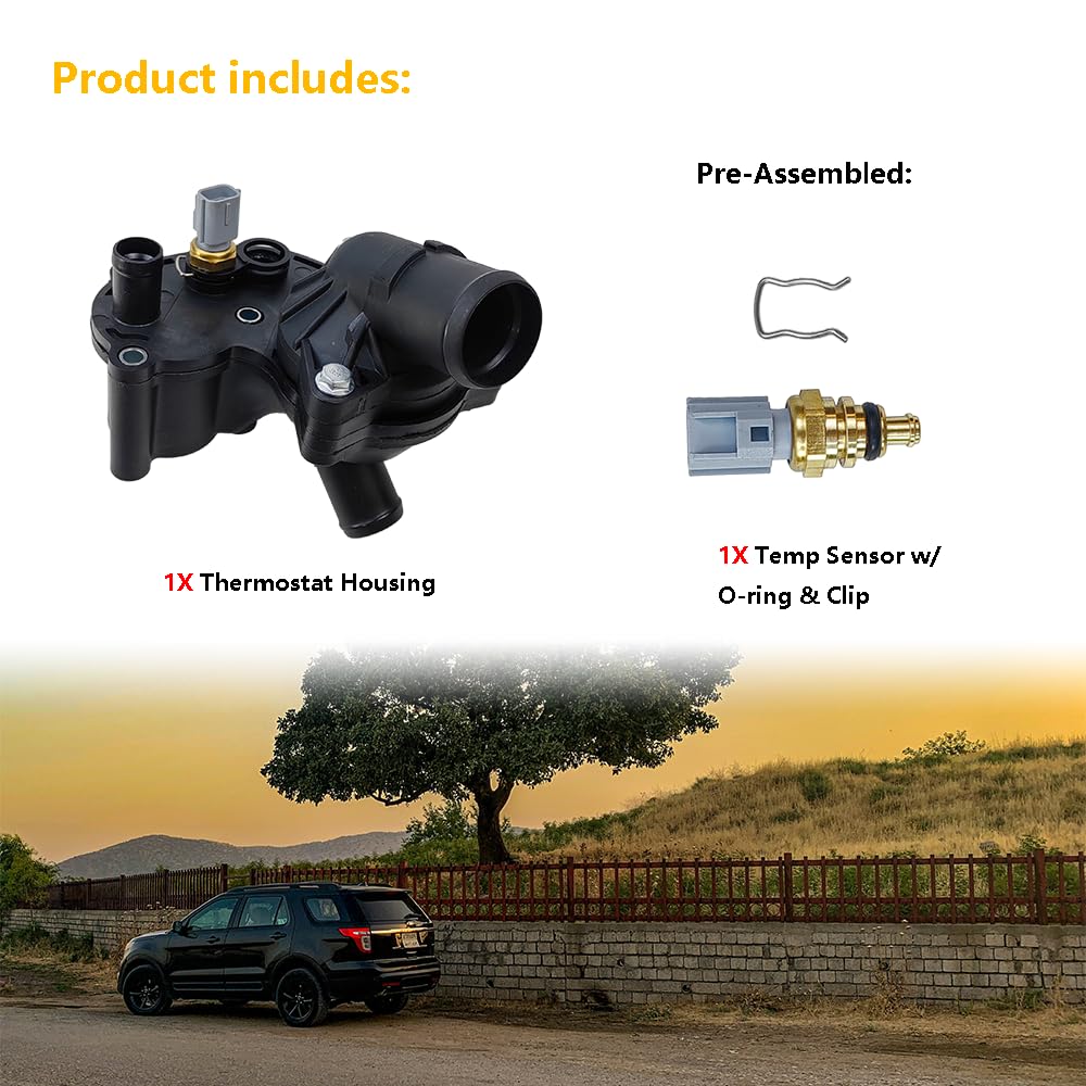 LLNSEAUTO temperature sensor with O-ring and clip ready to prevent leaks