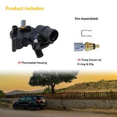 LLNSEAUTO temperature sensor with O-ring and clip ready to prevent leaks