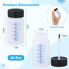 Lnrueg clear graduation markings for accurate measuring and mixing