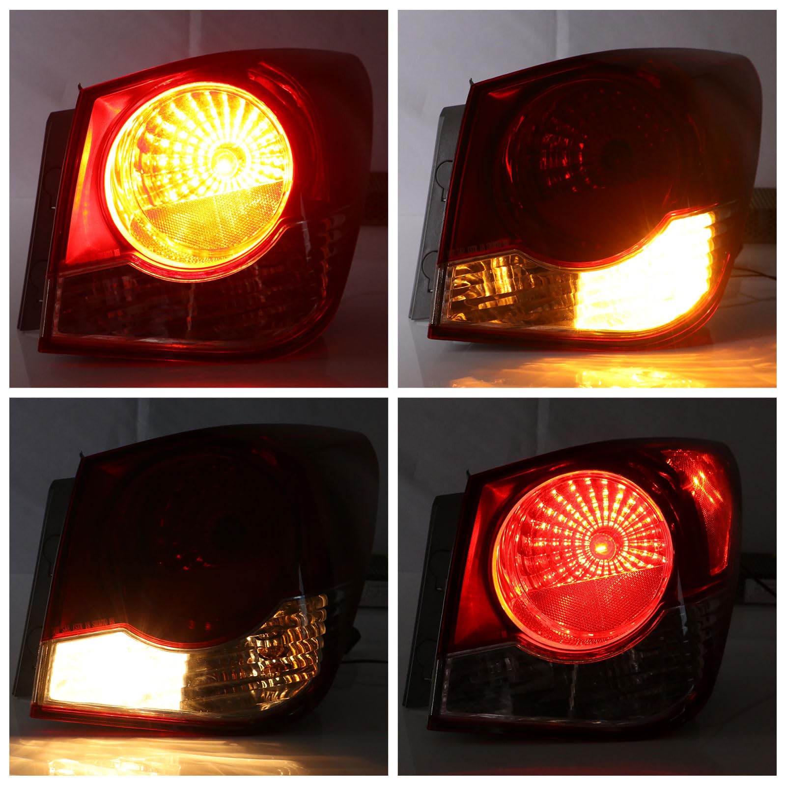 Lochnchn tail light lens close-up highlighting durable ABS construction