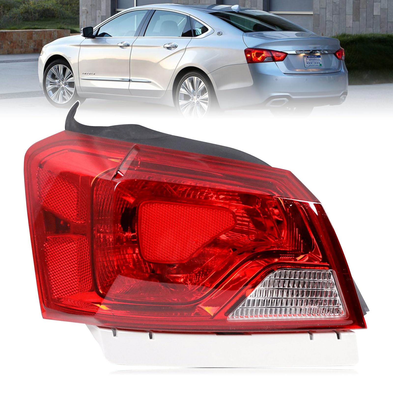 Lochnchn left tail light front view showing fit and clean finish for easy replacement