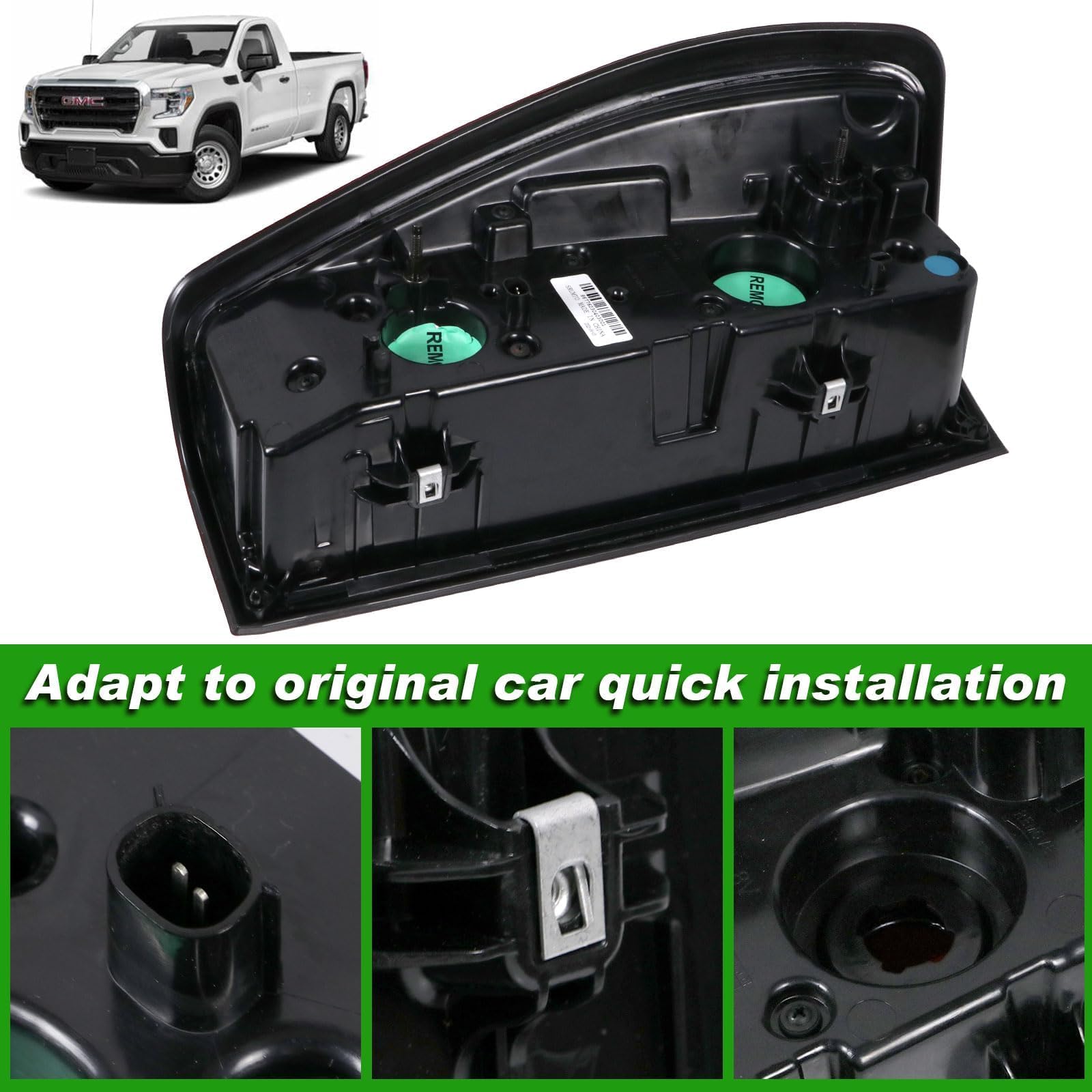 Lochnchn rear view showing connectors and fasteners for easy installation