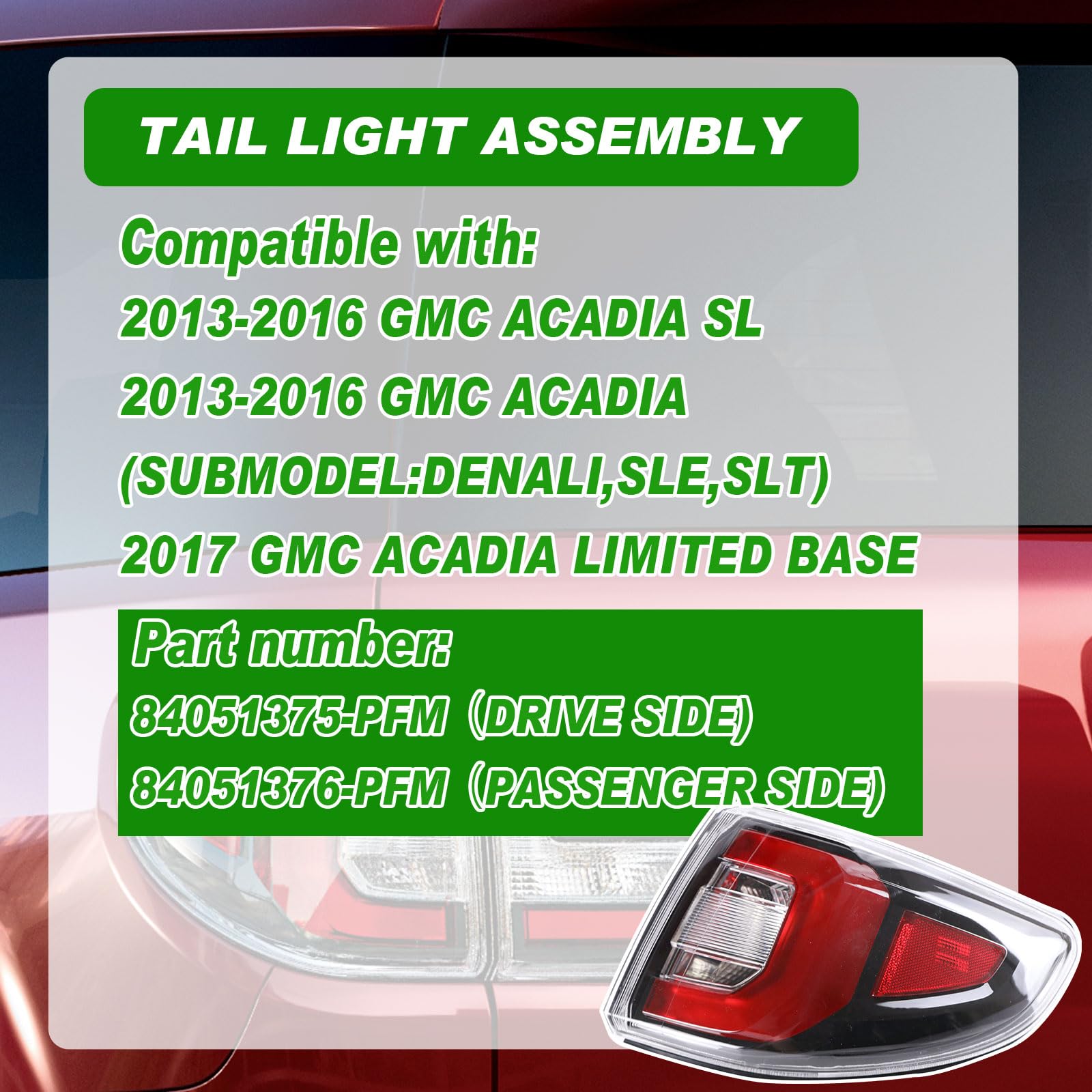 Lochnchn taillight rear mounting and connector detail for easy plug-and-play installation