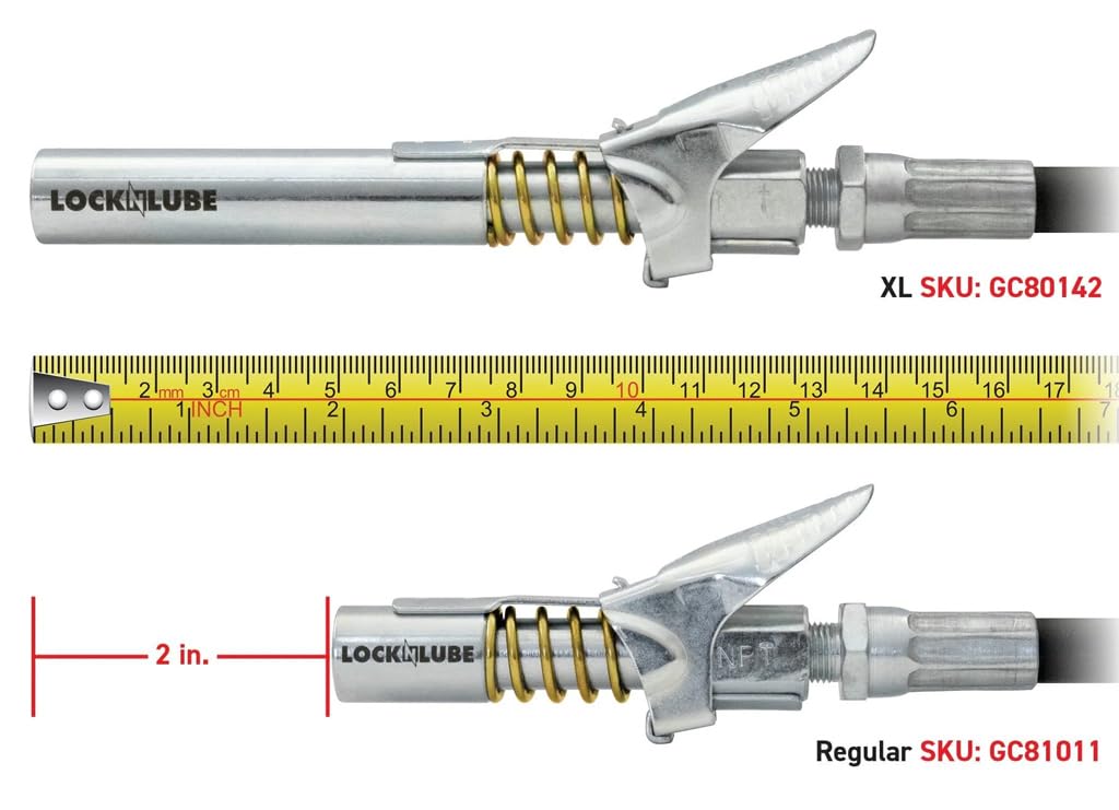 LockNLube held in hand for scale showing compact length and practical size