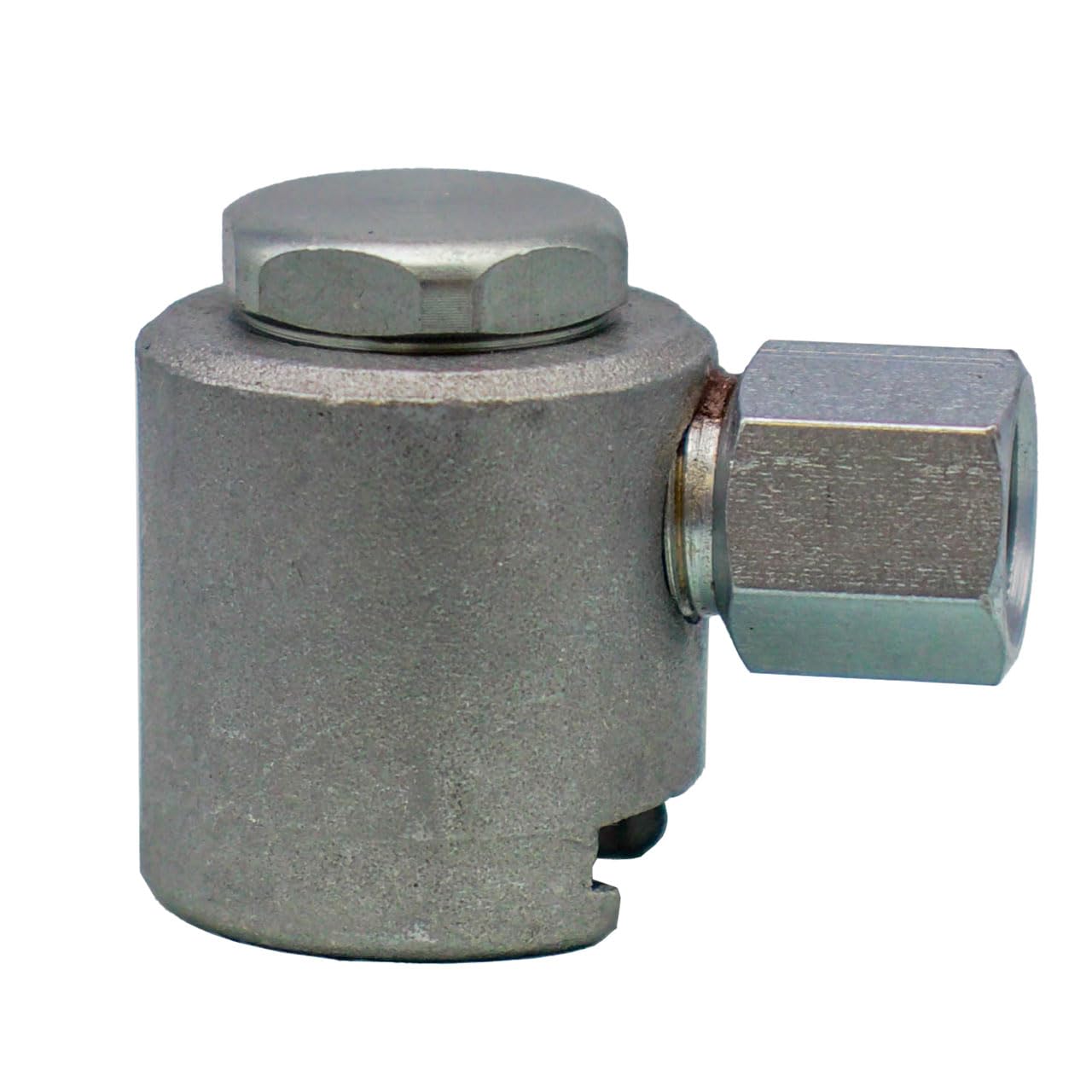 LockNLube coupler front view showing 7/8" button head fit benefits fast connection