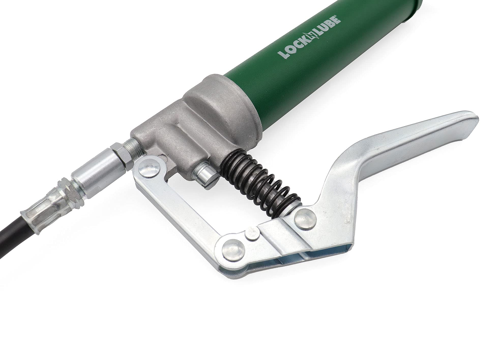 LockNLube in-line hose swivel showing smooth rotation and kink prevention benefit