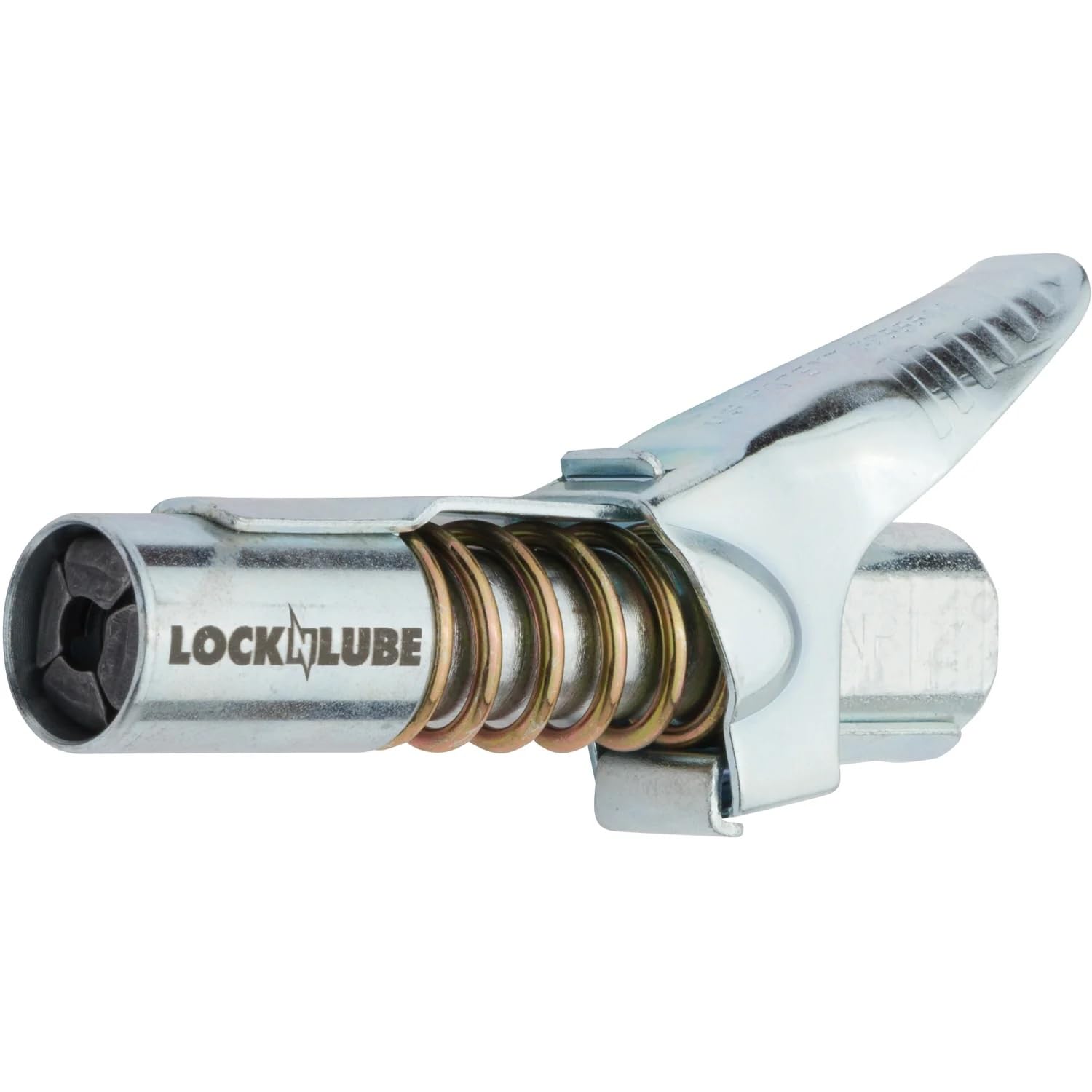 LockNLube detailed view of threaded base highlighting robust NPT compatibility