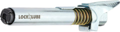 LockNLube thumb lever release detail enabling safe and quick detachment