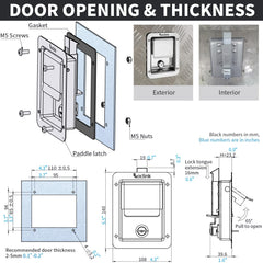 Loclink lock close-up of 304 stainless steel for corrosion resistance