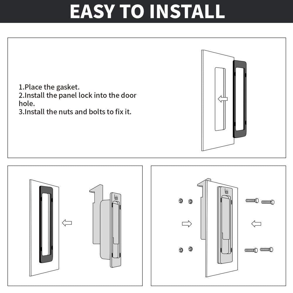 Loclink lock on RV cargo door highlighting durable outdoor use