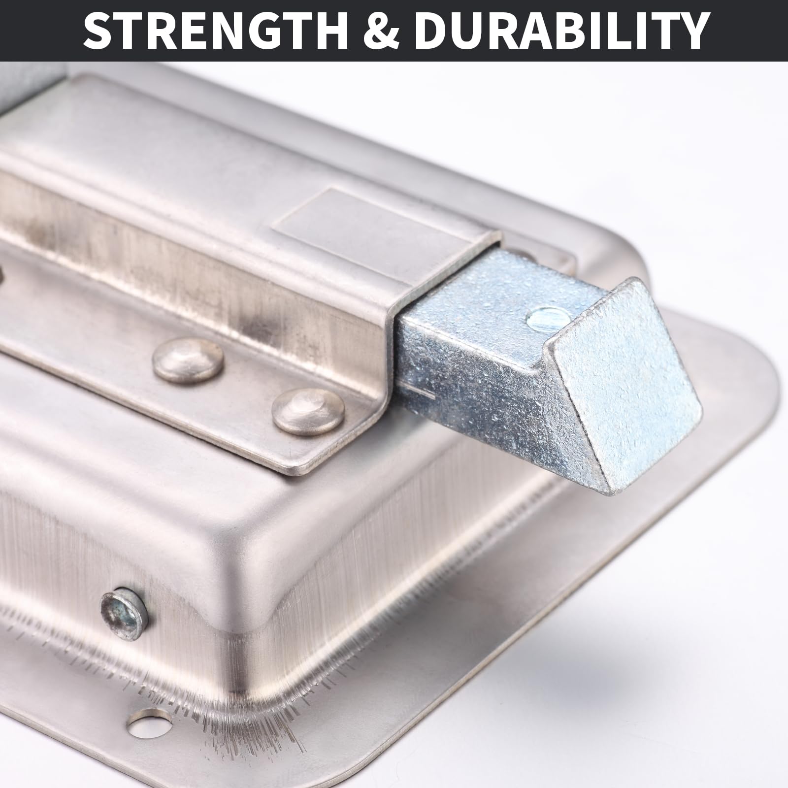 Loclink lock next to ruler showing 5.85 x 4.25 inch size clarity