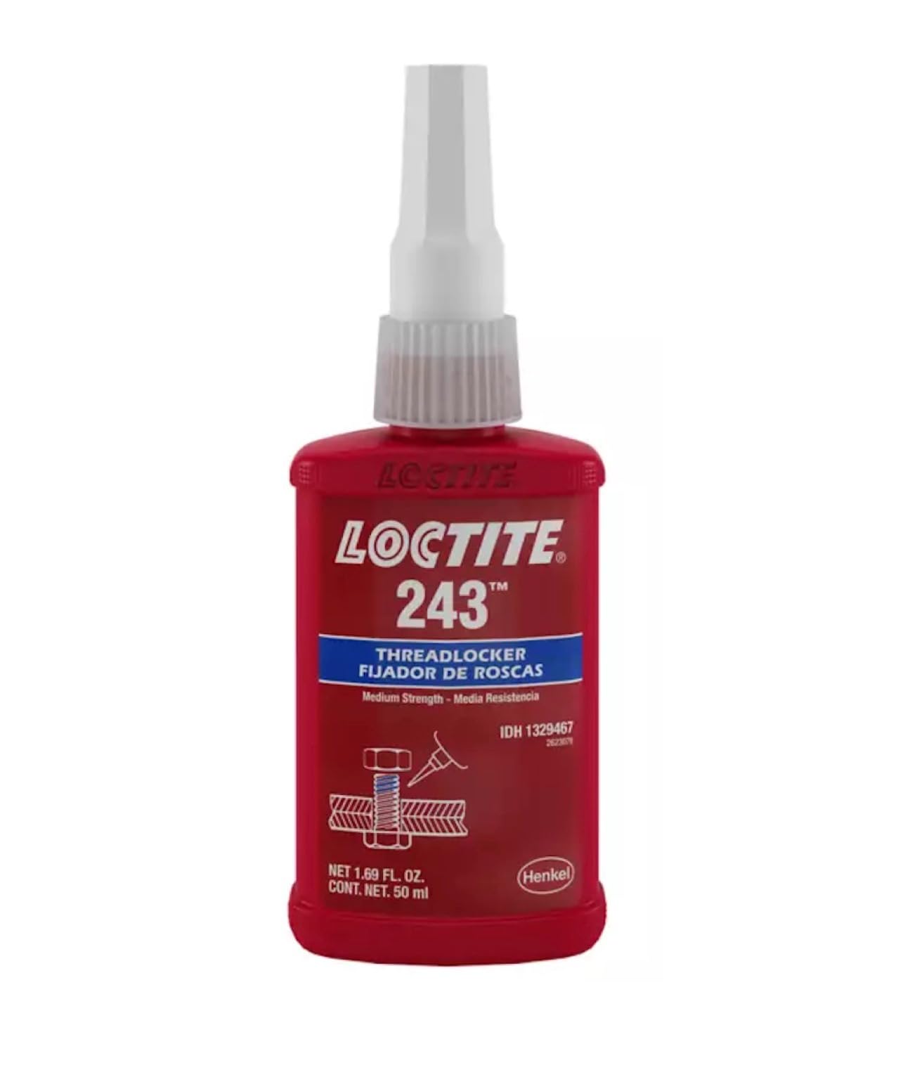 Loctite 243 applied to bolt threads demonstrating secure hold and easy maintenance