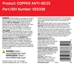 Loctite 38650 copper paste close-up texture demonstrating high-temperature protection