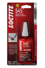 Loctite 545 bottle front label showing product and high-pressure sealing benefit