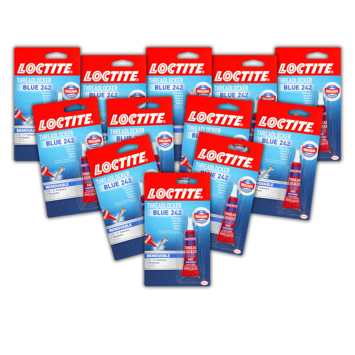 Loctite bottle front packaging showing product and benefits