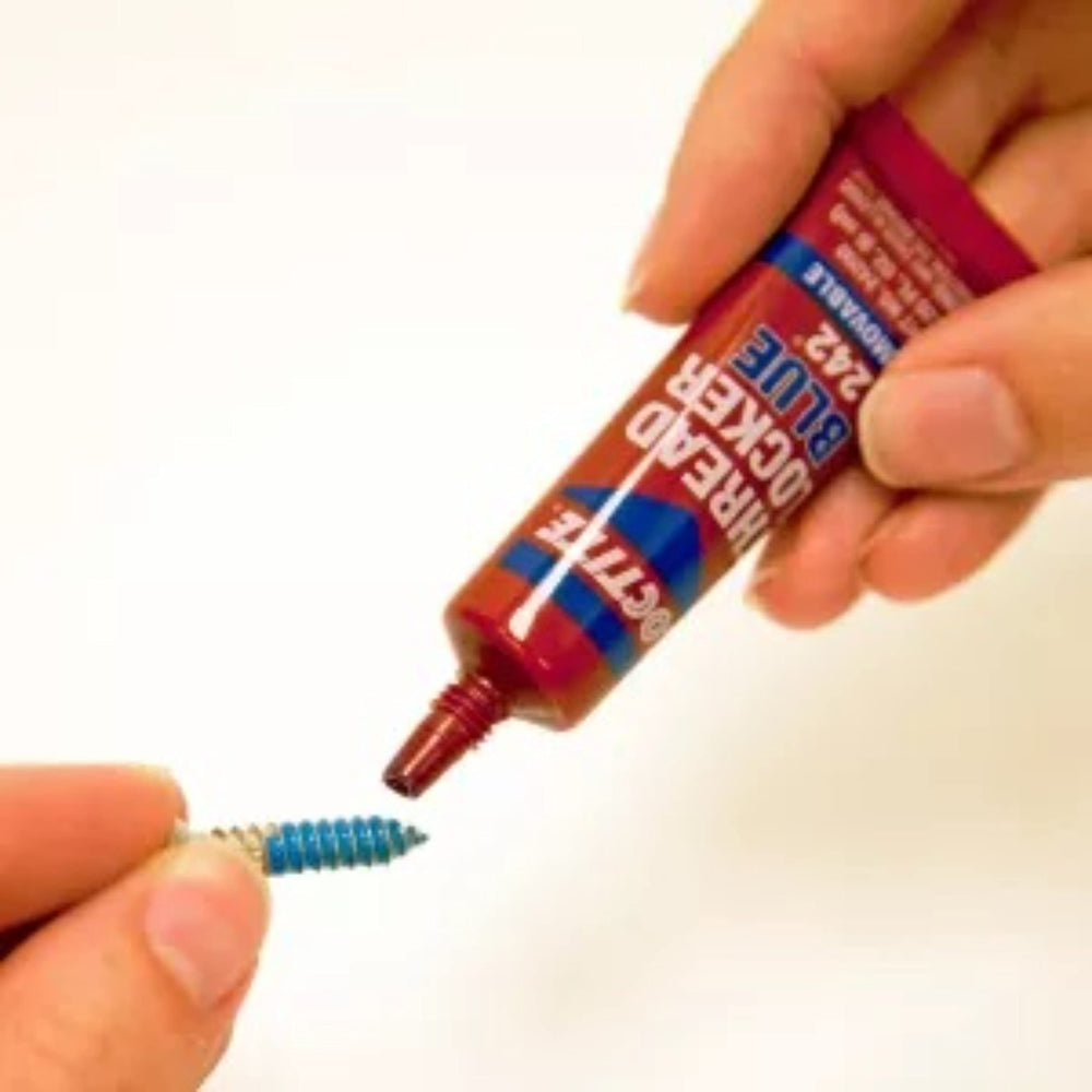Loctite used with hand tools showing removable medium-strength bond