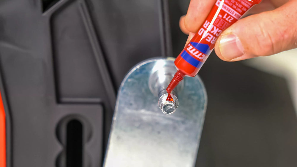 Twelve Loctite tubes grouped to show bulk pack availability