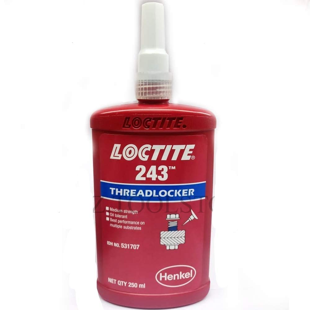 Loctite front label showing product ensures secure fasteners