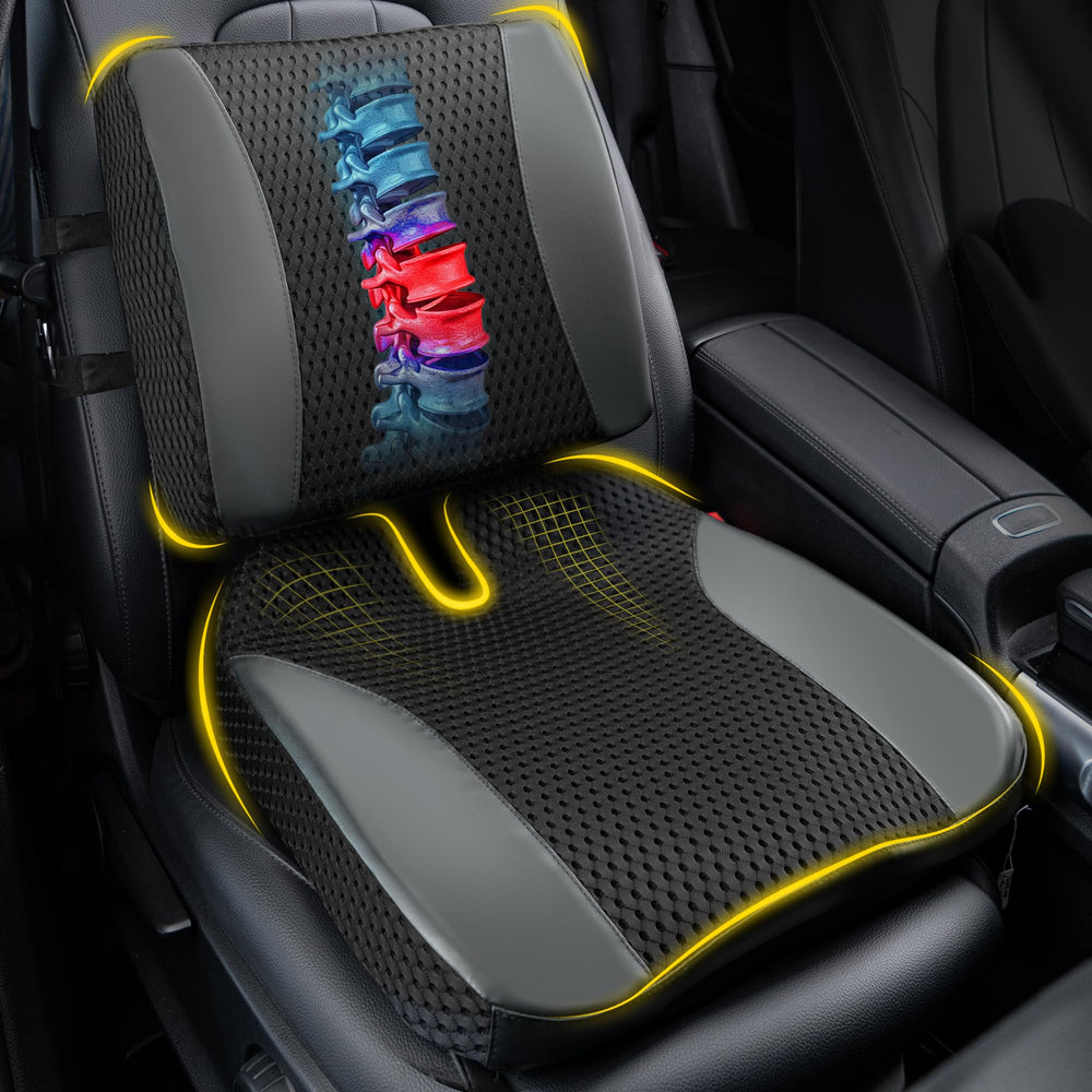 Lofty Aim front view of seat and lumbar set showing full support