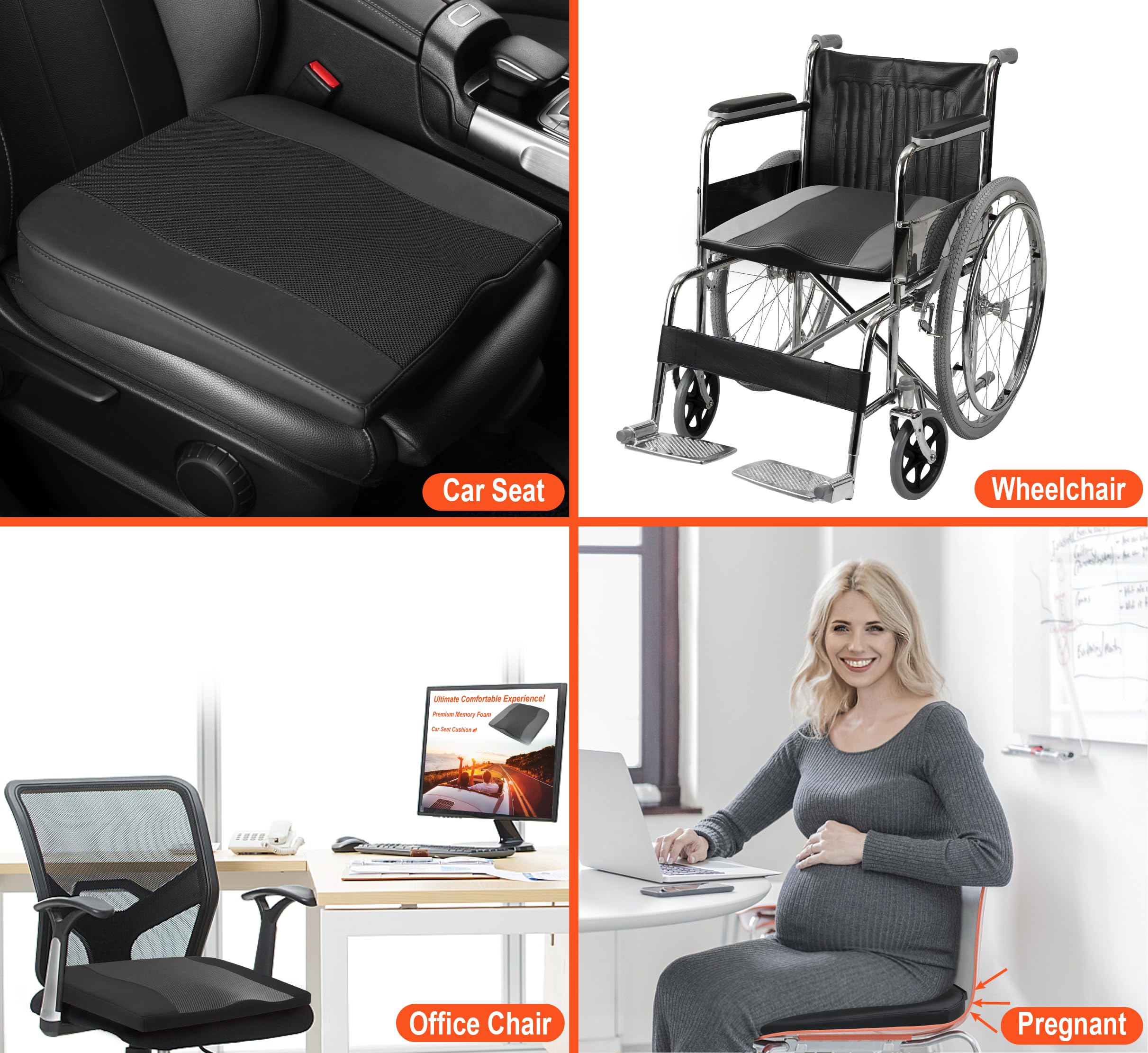 Lofty Aim installed in car seat illustrating better visibility and comfort