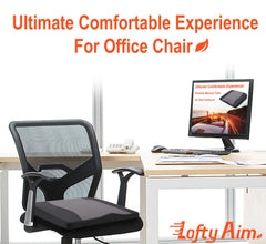 Lofty Aim non-slip base detail keeping cushion securely in place while driving