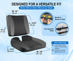 Lofty Aim close-up memory foam seat cushion illustrating firm support