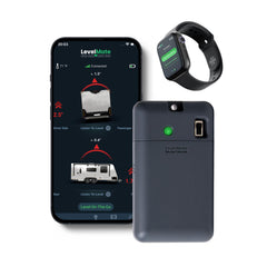 LogicBlue LevelMateMAX front view showing compact design and easy mount benefit