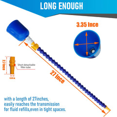 LOGOL flexible neck bent to access tight opening for precise pouring