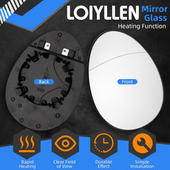 LOIYLLEN heated backplate detail showing connector and reliable heating benefit