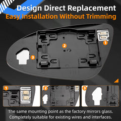 LOIYLLEN visible heating element detail demonstrating fast defogging benefit