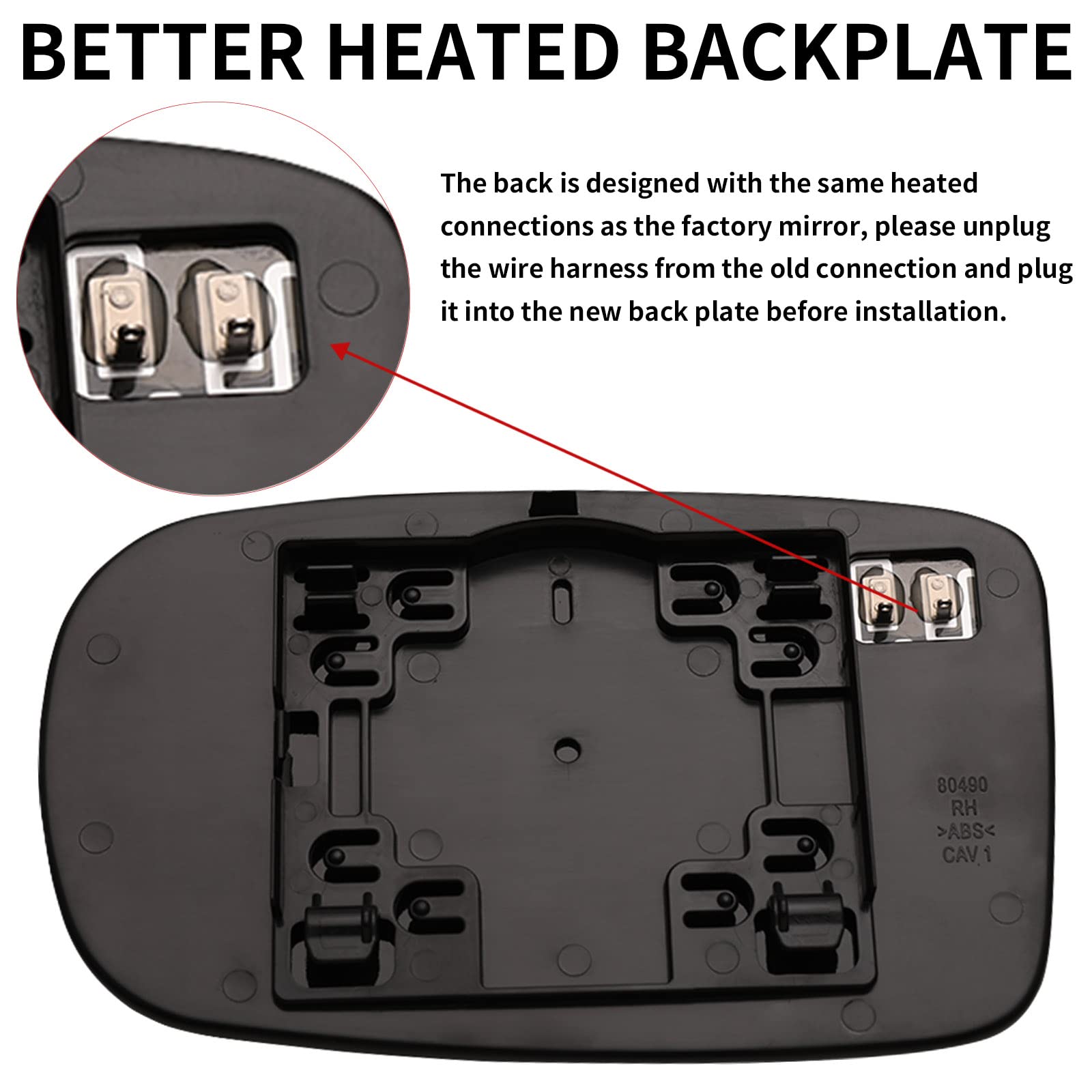 LOIYLLEN installed on Dodge Charger passenger side improving rear visibility