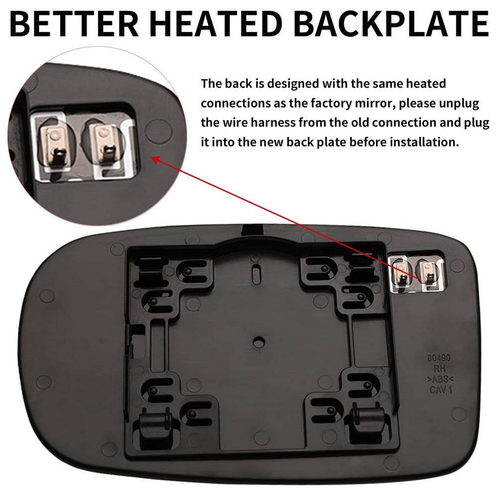 LOIYLLEN installed on Dodge Charger passenger side improving rear visibility