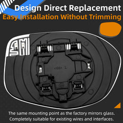 LOIYLLEN mirror backplate showing heated element and secure mount