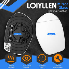 LOIYLLEN close-up of mirror glass texture for improved visibility