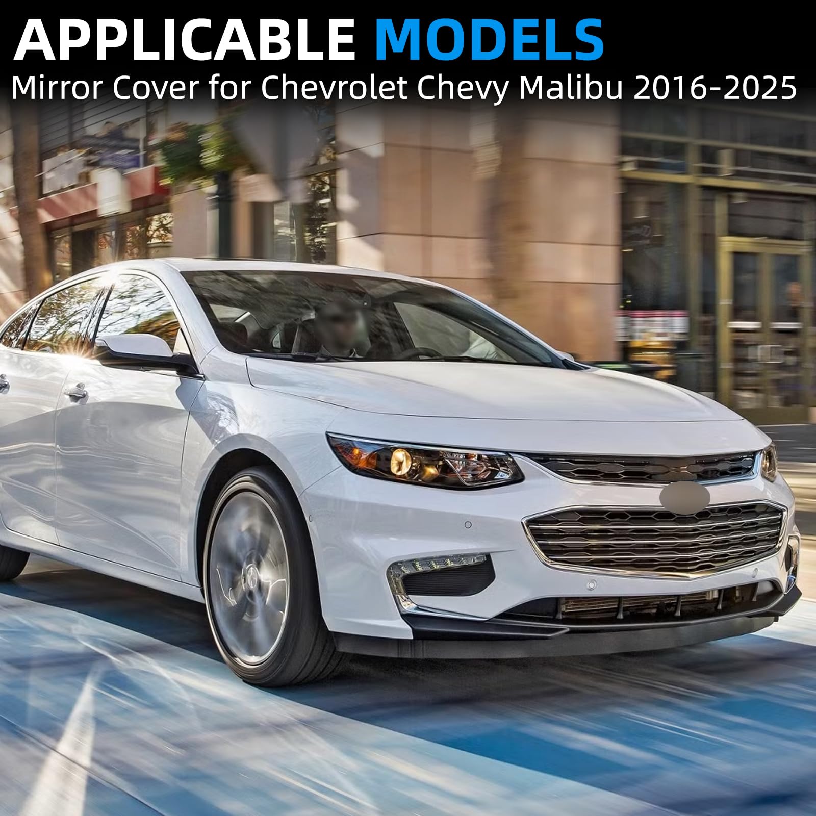 LOIYLLEN mirror cap on parked Malibu showing improved curb appeal benefit