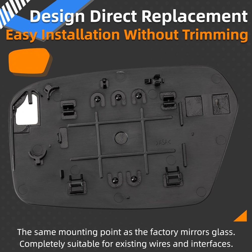 LOIYLLEN mirror glass edge close-up showing smooth surface for clearer visibility benefit