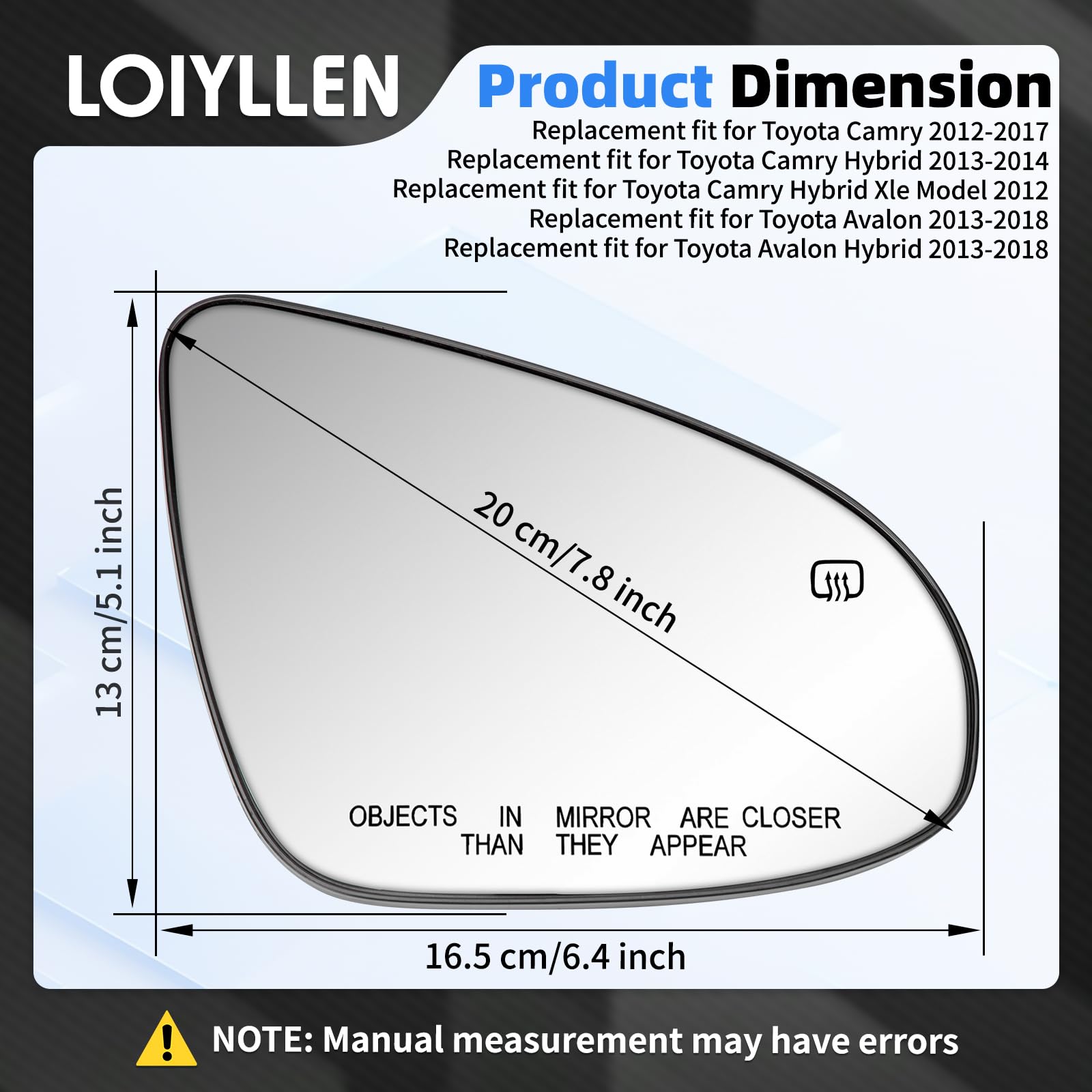 LOIYLLEN product packaging with installation guide showing quick DIY replacement benefit