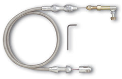 Lokar throttle cable front packaging showing durable construction and precise fitment