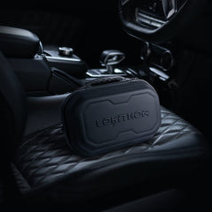 LOKITHOR case001 textured EVA close-up demonstrating rugged surface and grip benefit durability