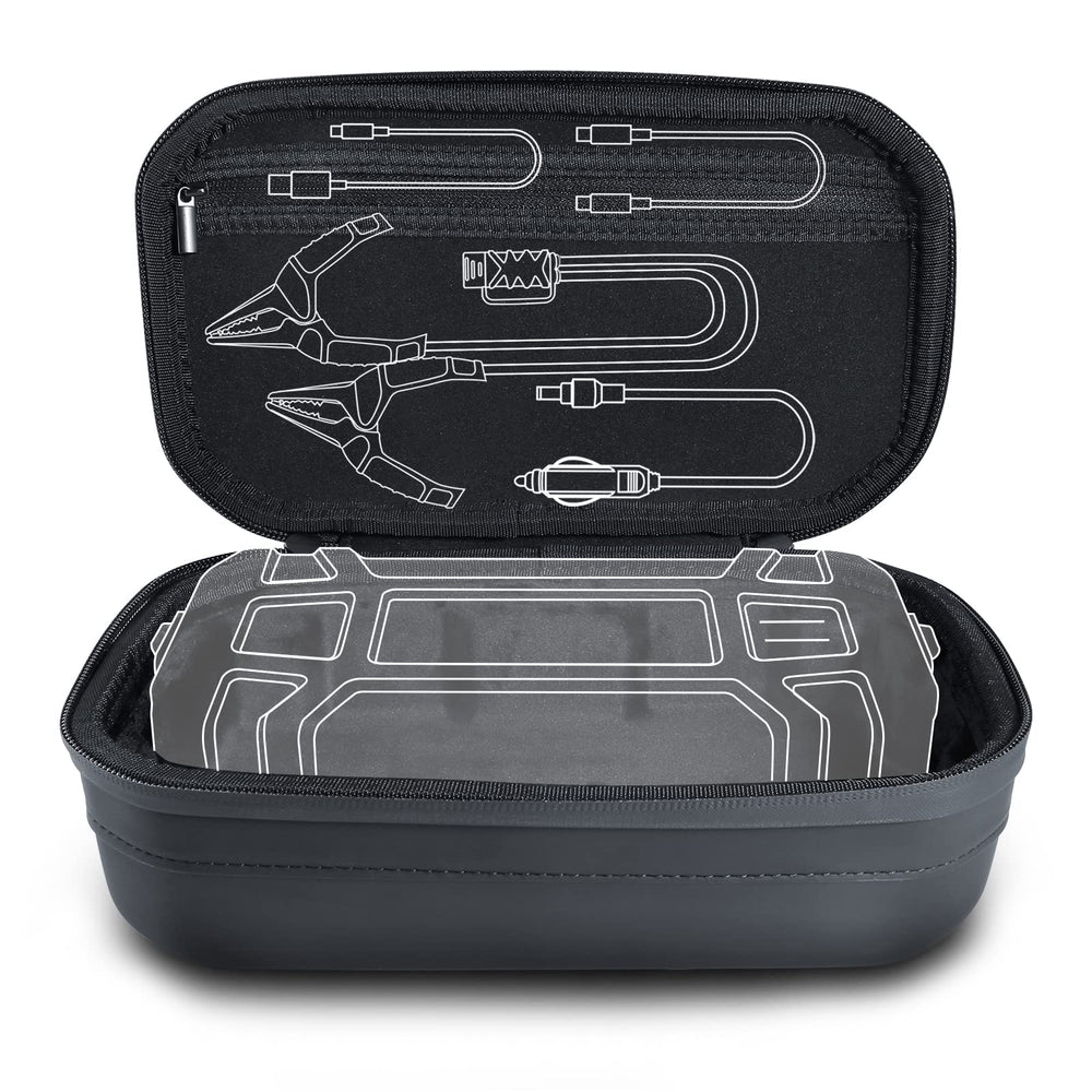 LOKITHOR CASE003 top compartment with cables and adapters for tidy storage