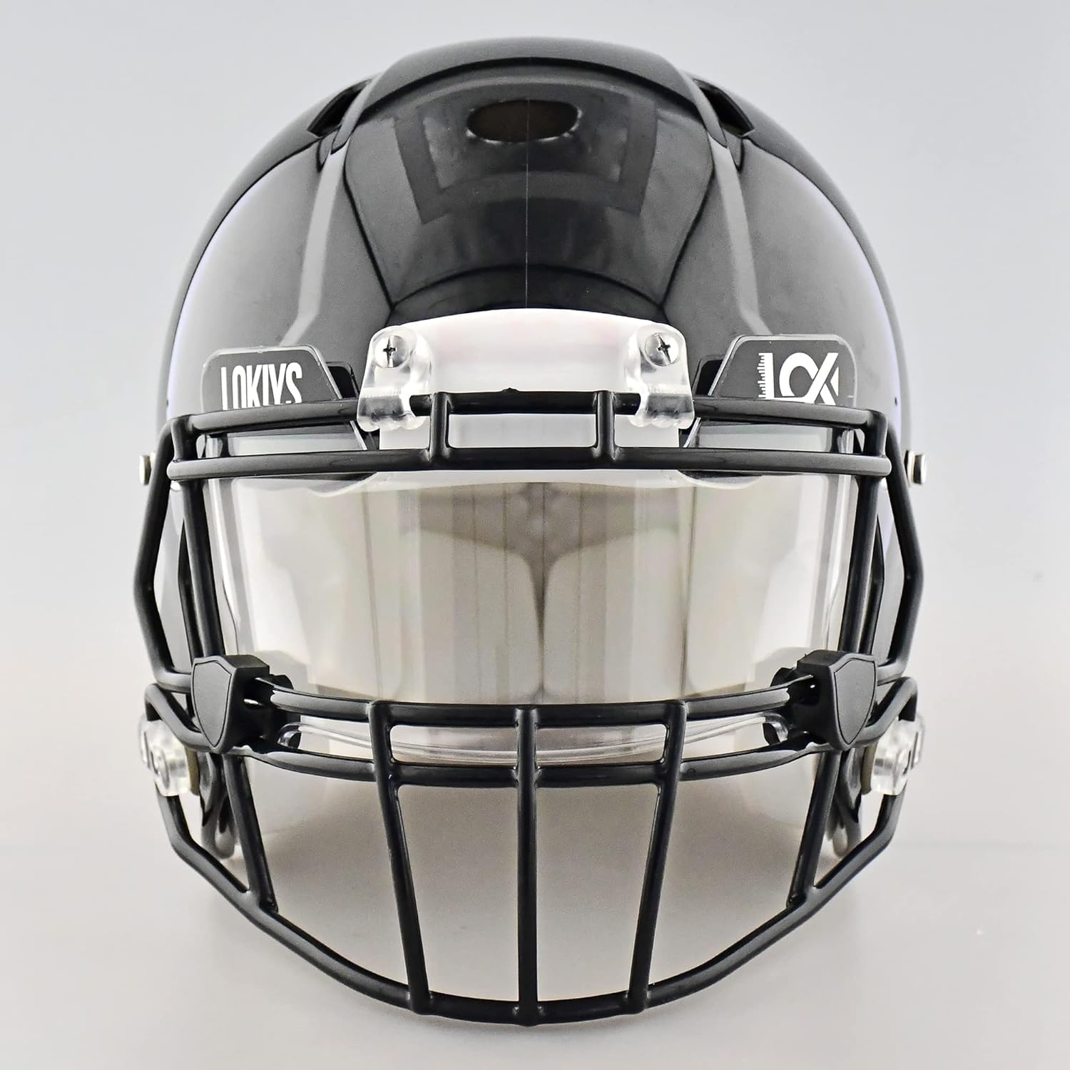 LOKIYS visor installed on a youth helmet showing improved visibility and secure fit