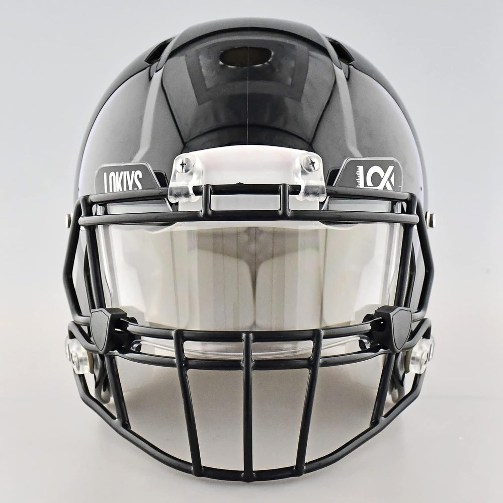 LOKIYS visor installed on a youth helmet showing improved visibility and secure fit