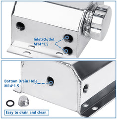 LokoCar bottom port detail showing radiator overflow connection compatibility