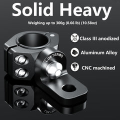 LOKTENWO clamp close-up with rubber inserts providing anti-slip grip